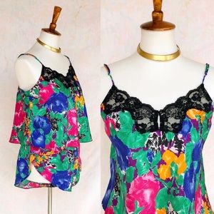 New! 🌷Vintage 80s Camisole & Shorts Lingerie Set🌷